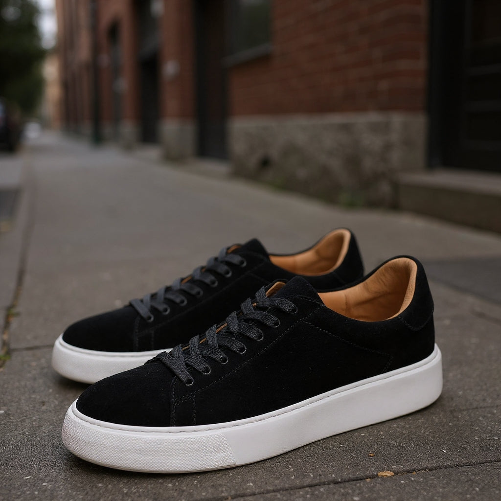 Baskets en cuir suédé pour homme