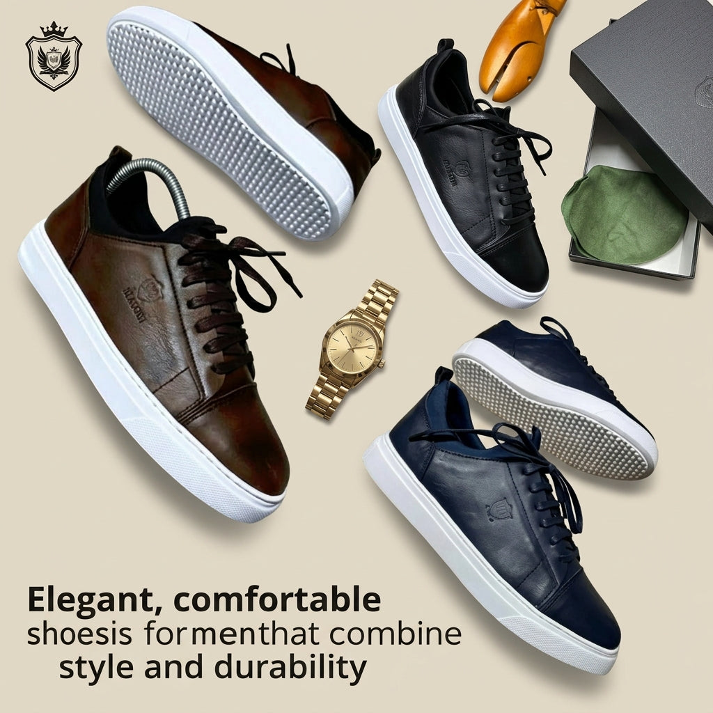 Chaussure oxford pour homme en cuir véritable