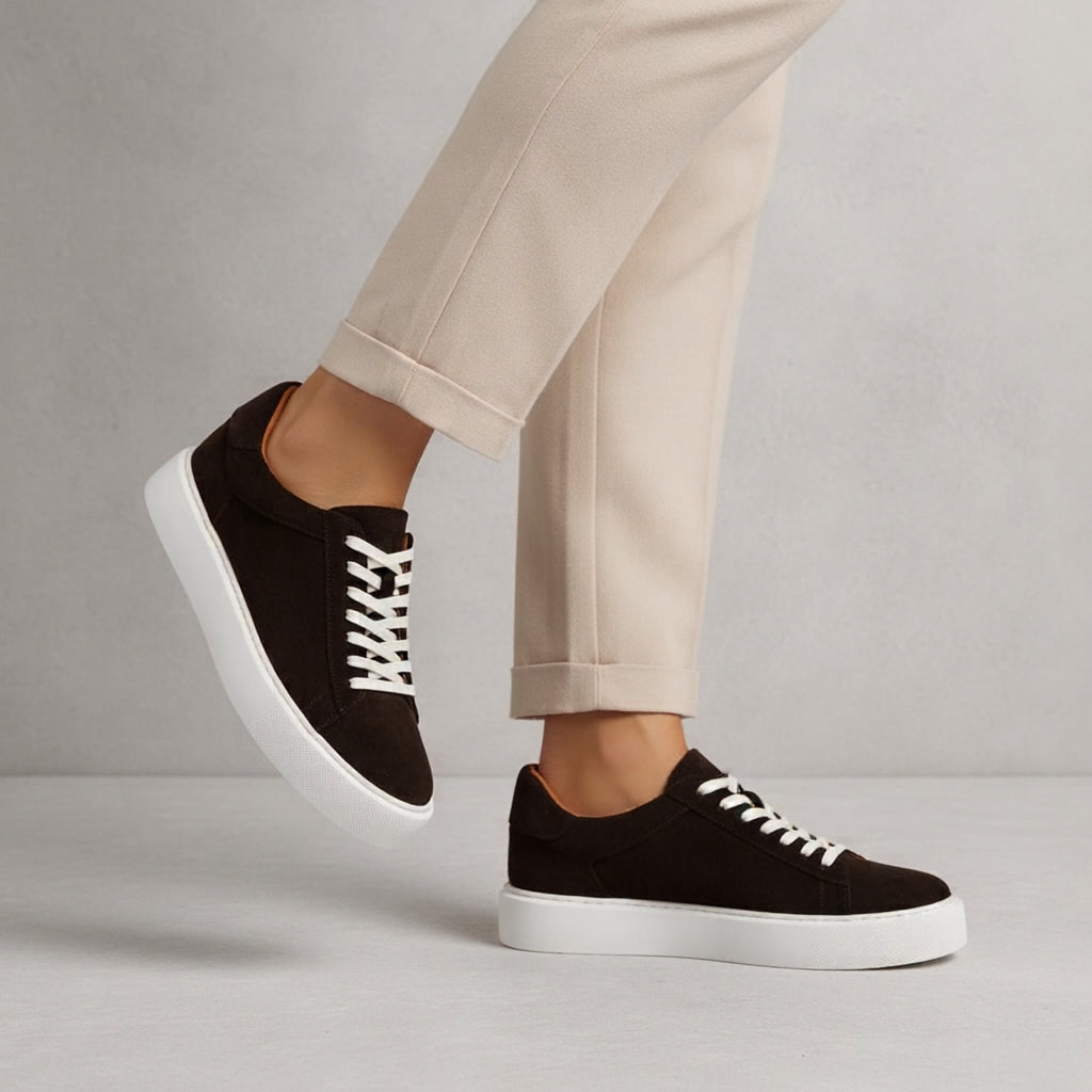 Baskets en cuir suédé pour homme