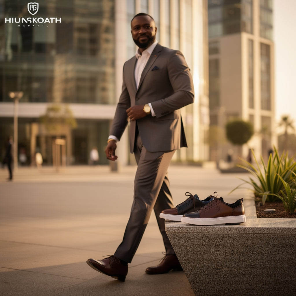Chaussure oxford pour homme en cuir véritable