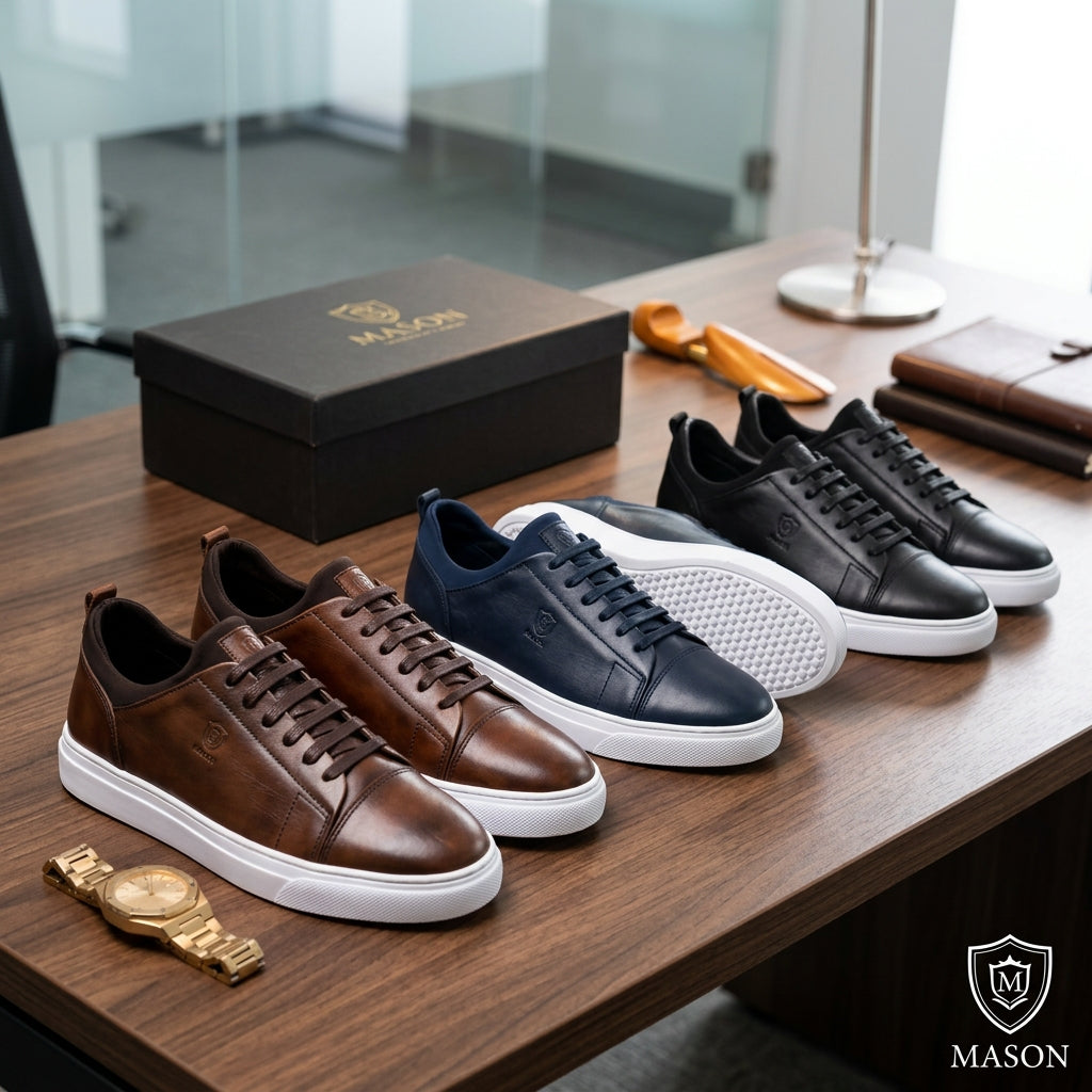 Chaussure oxford pour homme en cuir véritable