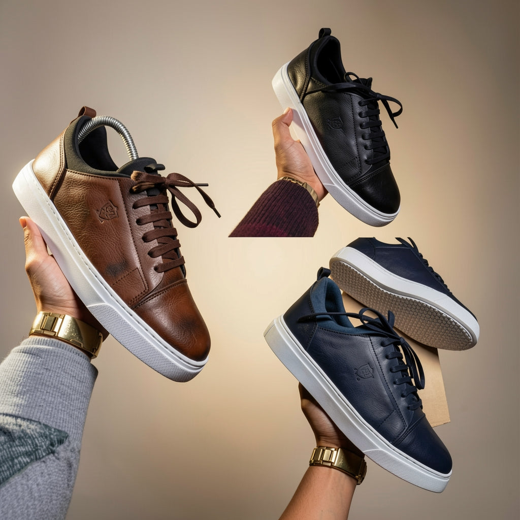 Chaussure oxford pour homme en cuir véritable