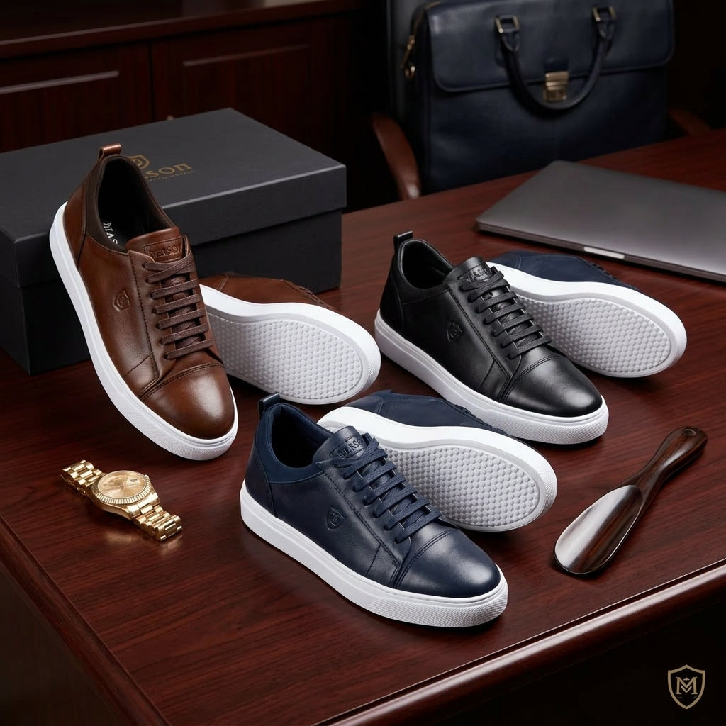 Chaussure oxford pour homme en cuir véritable