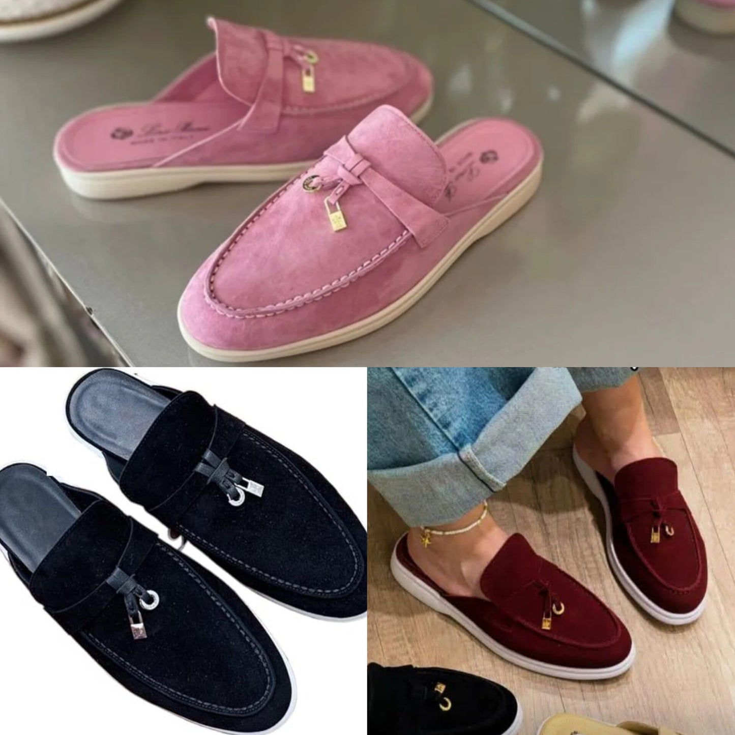 Loro piana en cuir véritable